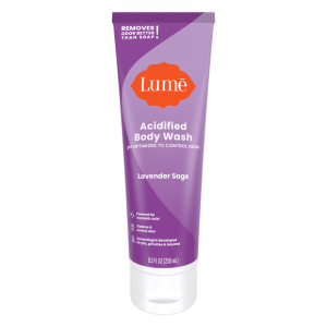 Lume Acidified Body Wash - Lavender Sage Scent, 8.5 fl oz, 24hr Odor Control for Sensitive Skin